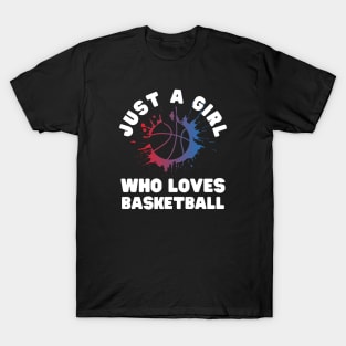 Just A Girl Who Loves Basketball T-Shirt